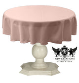 Tablecloth Dull Bridal Satin Fabric - 54" Round, Color Options (1 Piece)