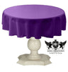 Tablecloth Dull Bridal Satin Fabric - 54" Round, Color Options (1 Piece)