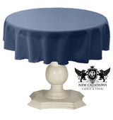 Tablecloth Dull Bridal Satin Fabric - 54" Round, Color Options (1 Piece)
