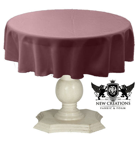 Tablecloth Dull Bridal Satin Fabric - 54" Round, Color Options (1 Piece)