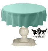 Tablecloth Dull Bridal Satin Fabric - 54" Round, Color Options (1 Piece)