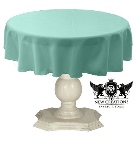 Tablecloth Dull Bridal Satin Fabric - 54" Round, Color Options (1 Piece)