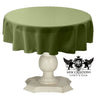 Tablecloth Dull Bridal Satin Fabric - 54" Round, Color Options (1 Piece)