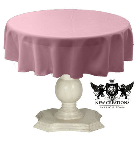 Tablecloth Dull Bridal Satin Fabric - 54" Round, Color Options (1 Piece)