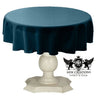 Tablecloth Dull Bridal Satin Fabric - 54" Round, Color Options (1 Piece)