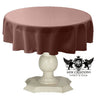Tablecloth Dull Bridal Satin Fabric - 54" Round, Color Options (1 Piece)