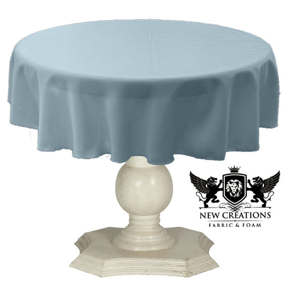 Tablecloth Dull Bridal Satin Fabric - 54" Round, Color Options (1 Piece)