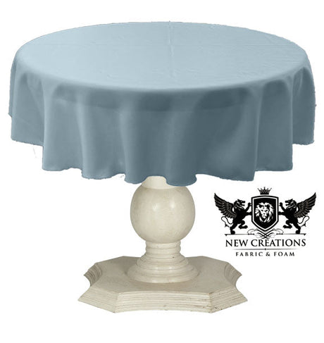 Tablecloth Dull Bridal Satin Fabric - 54" Round, Color Options (1 Piece)