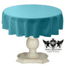 Tablecloth Dull Bridal Satin Fabric - Solid Color, 58" Round (1 Piece)