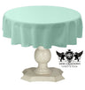 Tablecloth Dull Bridal Satin Fabric - Solid Color, 58" Round (1 Piece)