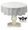 Tablecloth Dull Bridal Satin Fabric - Solid Color, 58" Round (1 Piece)