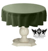 Tablecloth Dull Bridal Satin Fabric - Solid Color, 58" Round (1 Piece)