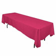 Fuchsia 100% Polyester Rectangular Tablecloth 60″ x 126″