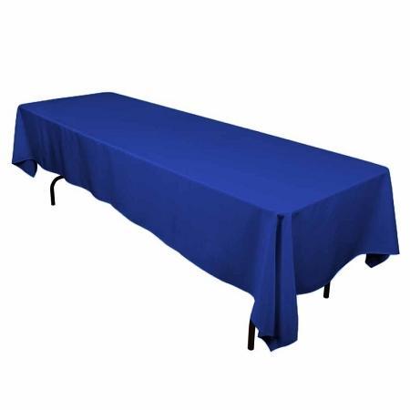 Royal Blue 100% Polyester Rectangular Tablecloth 60″ x 126″