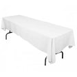 White 100% Polyester Rectangular Tablecloth 60 x 108″