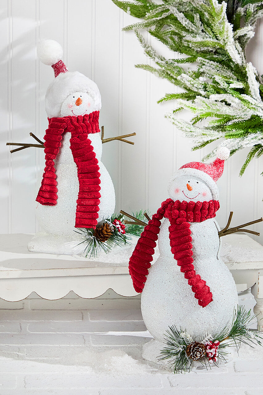 13" Snowman Resin Figure