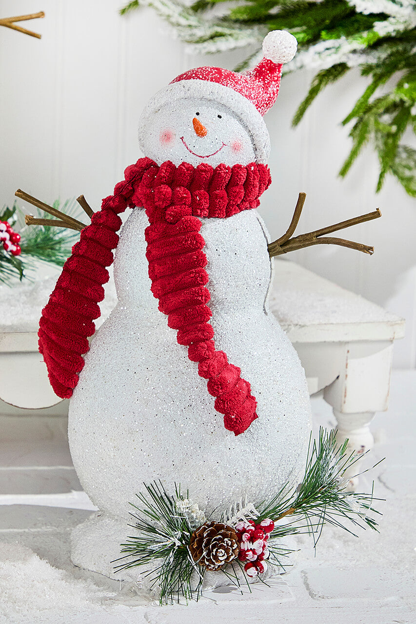 13" Snowman Resin Figure