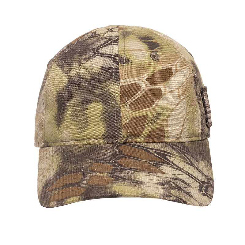 Unstructured Camo With Flag Hat