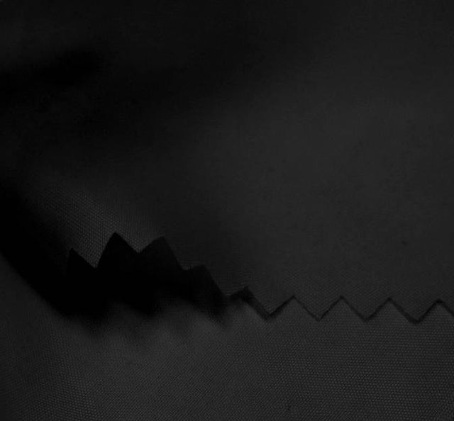 Taffeta Lining 100 Percent Polyester Fabric - Solid Black, 58/60" Width