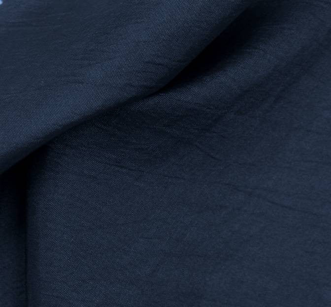 Taffeta Marble Royal Navy Polyester Nylon Fabric - Royal Navy Marble Crinkle, 55/57" Width (1 Yard)