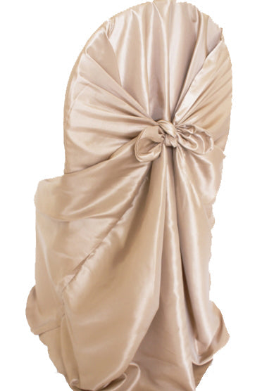 Taffeta Chair Cover Champagne