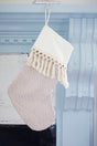 Tan Stocking with Tassels
