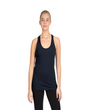 Next Level Women Tank Top Lightweight Cotton Poly Jersey Fabric - Midnight Navy, Racerback, Side Seamed, Curved Hem (1 Piece)