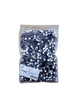 Small Bag Glue On Rhinestones Acrylic Fabric - Tanzanite Flat Back, 2MM To 6MM Sizes (1 Bag)