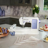 Husqvarna Viking Designer Quartz 29 Sewing Embroidery Machine - 250 Stitches, 180 Embroidery Designs, 7" Color Touch Screen (1 Unit)