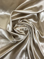 Taupe Medium Satin Polyester Fabric - Taupe, Satin, 58"-60" Wide