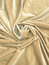 Taupe Stretch Velvet Fabric - Taupe, 58"-60" Width (1 Yard)