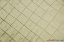 Taffeta Pintuck Fabric - 4" X 4" Diamond Pattern, 58" Width, Multiple Colors (1 Yard)