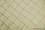 Taffeta Pintuck Fabric - 4" X 4" Diamond Pattern, 58" Width, Multiple Colors (1 Yard)
