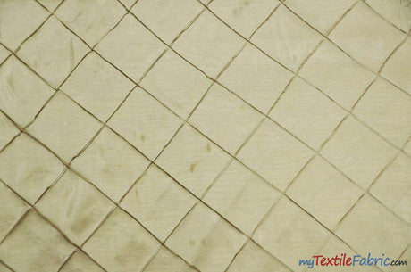 Taffeta Pintuck Fabric - 4" X 4" Diamond Pattern, 58" Width, Multiple Colors (1 Yard)