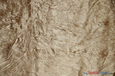 Silky Crush Satin Polyester Fabric - Crushed Charmeuse Satin, Multiple Colors, 54" Width (1 Yard)