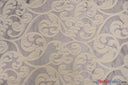 Victorian Damask Jacquard Fabric - Vineyard Damask Pattern, 58/60" Width (1 Yard)