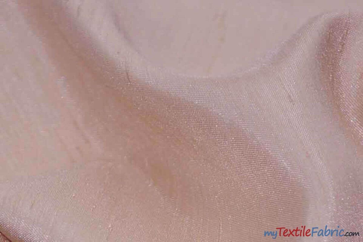 Shantung Satin Polyester Fabric - Reversible Satin Dupioni Silk, Multiple Colors, 58/60" Width (Yards, Bolts, Sample Swatches)