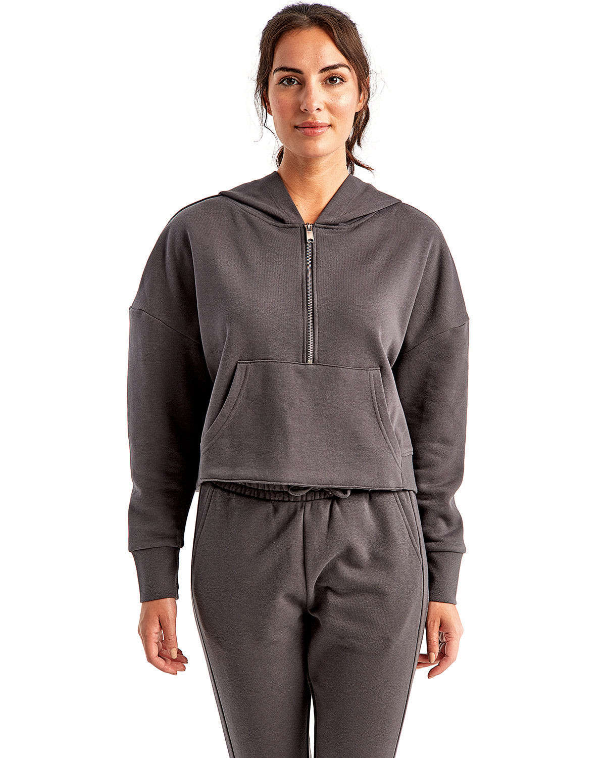 Ladies' Alice Half-Zip Hooded Sweatshirt