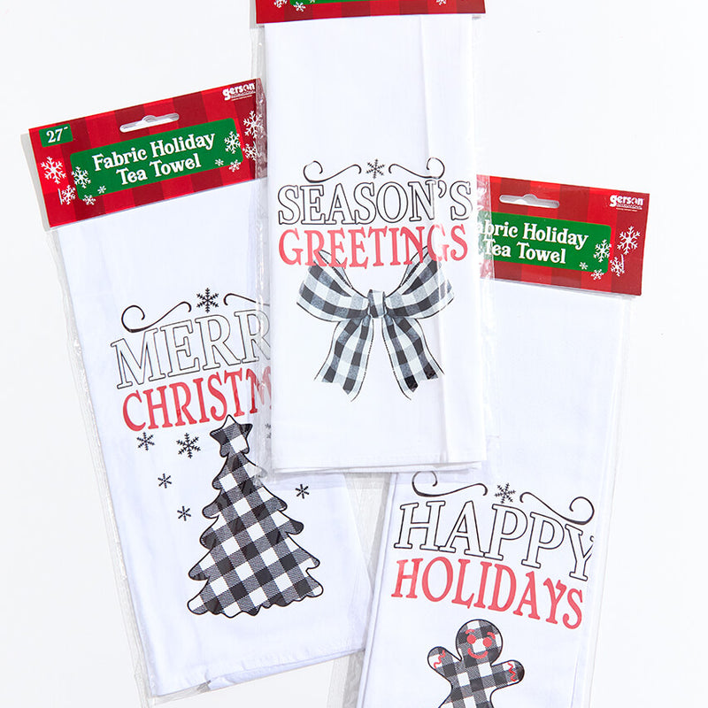 27" Christmas Tea Towel