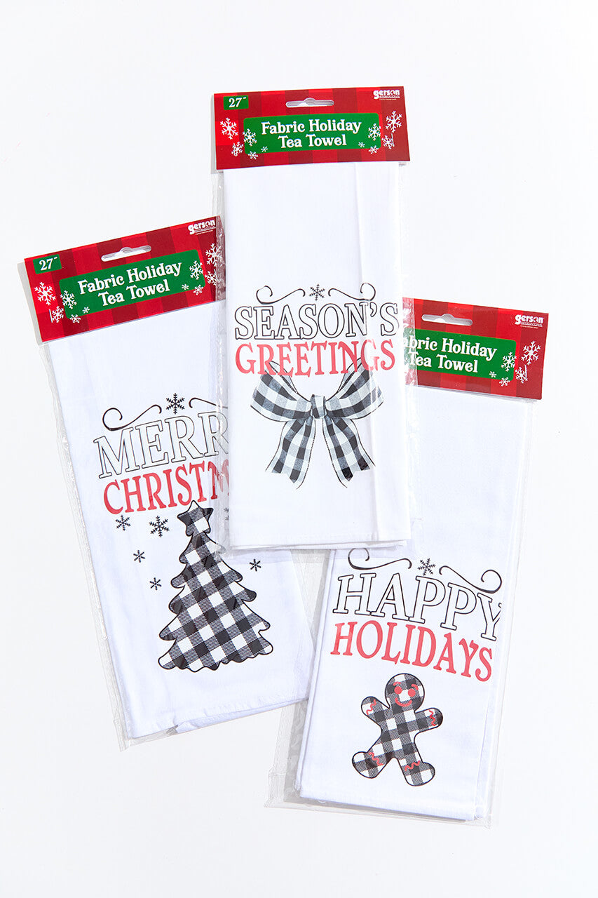 27" Christmas Tea Towel