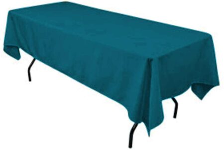 Polyester Rectangular Tablecloth 60x144 Inch – Durable Reusable Table Linen for Weddings, Parties, Banquets & Events