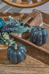Teal Weathered Pumpkin