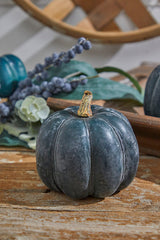Teal Weathered Pumpkin