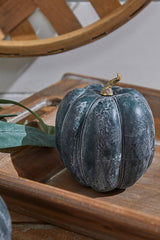 Teal Weathered Pumpkin