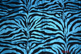 Zebra Flocking Taffeta Polyester Fabric - Zebra Flocking Pattern, 58/60" Width (1 Yard)