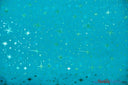 Shooting Star Foil Organza Polyester Fabric - Sheer Silver Metallic Star, 58/60" Width (1 Yard)
