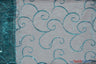 Ferial Organza Embroidery Polyester Fabric - Embroidered Floral Sheer With Sequins, 52/54" Width, Multiple Colors (1 Yard)