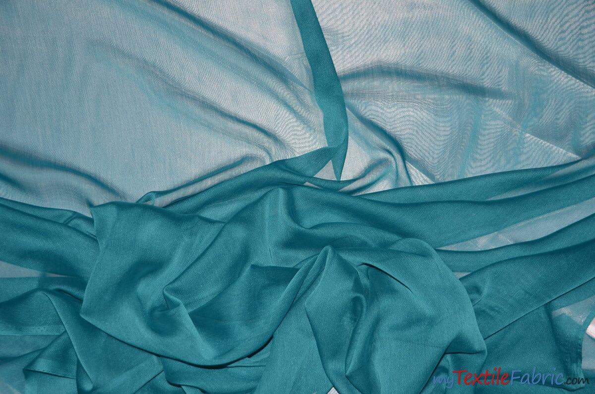 Two Tone Chiffon Polyester Fabric - Iridescent Sheer, 58/60" Width, Multiple Colors (Yards, Bolts, Sample Swatch)