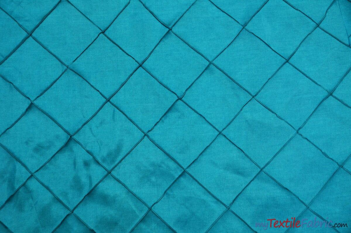 Taffeta Pintuck Fabric - 4" X 4" Diamond Pattern, 58" Width, Multiple Colors (1 Yard)