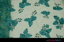 Applique Organza Polyester Fabric - Sheer Leaf Applique, Double Scallop Edge, 50/52" Wide (1 Yard)